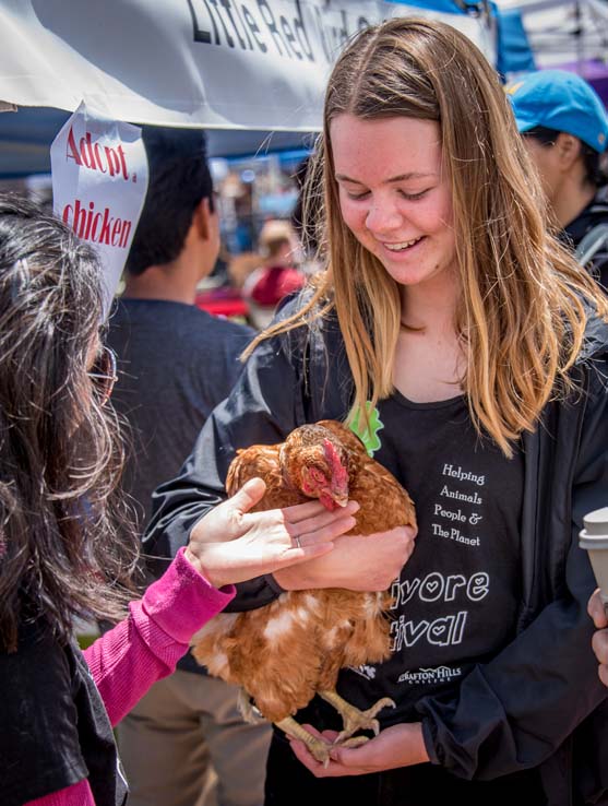 Attendees at the Herbivore Festival