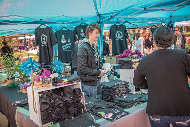 Attendees at the Herbivore Festival