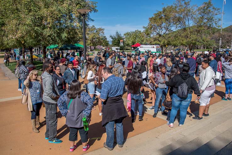 Students on Senior Day