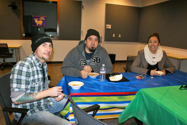 Faculty and staff at Soup-a-palooza.