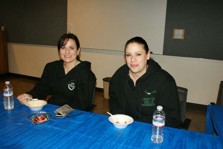 Faculty and staff at Soup-a-palooza.