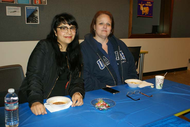 Faculty and staff at Soup-a-palooza.