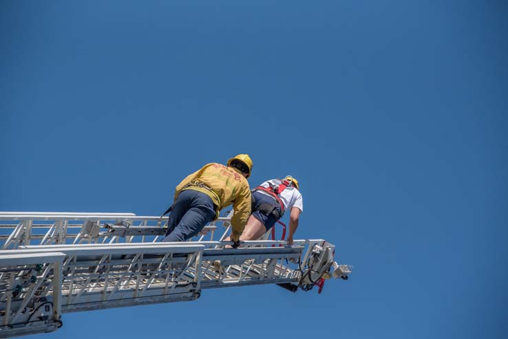 Attendees at Women in the Fire Service event