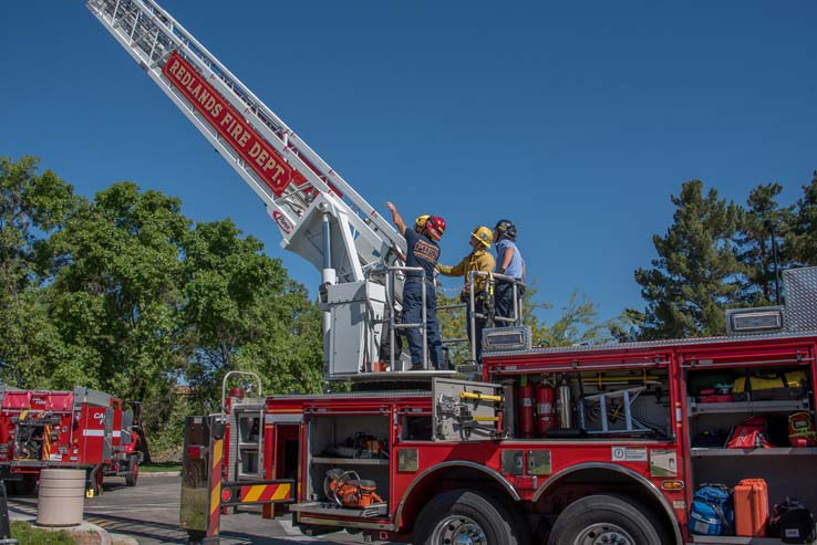 Attendees at Women in the Fire Service event