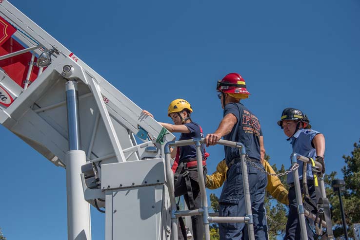 Attendees at Women in the Fire Service event