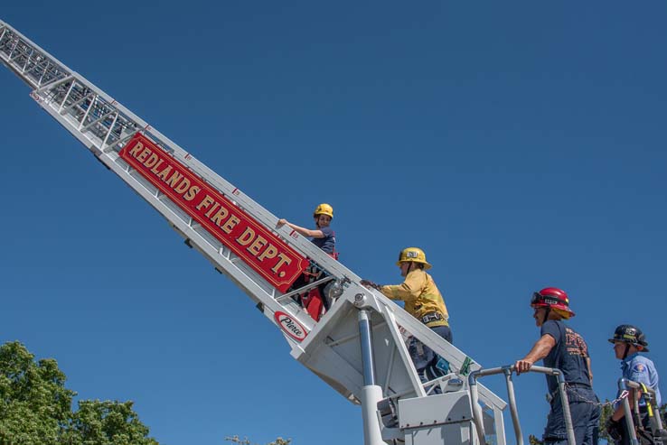 Attendees at Women in the Fire Service event