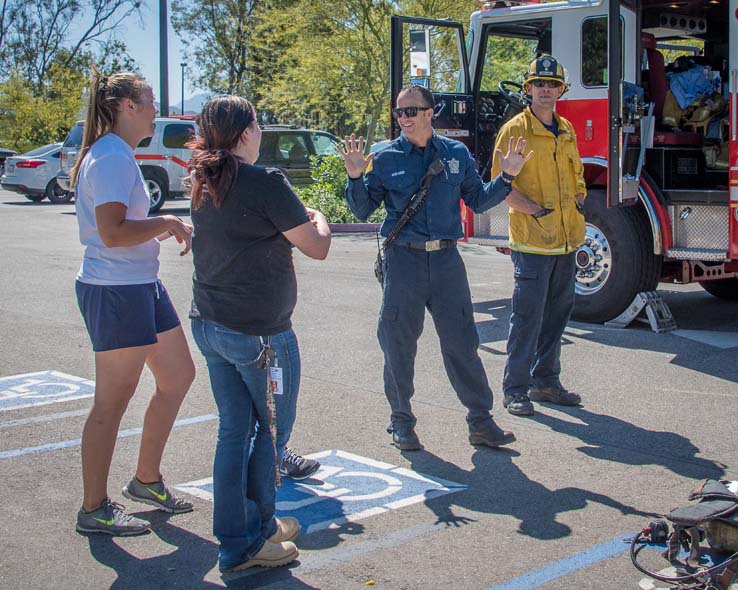 Attendees at Women in the Fire Service event