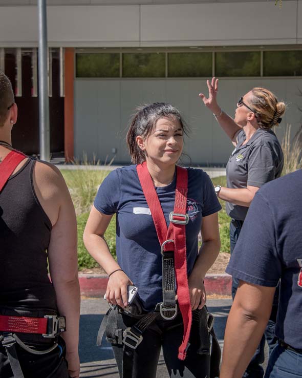 Attendees at Women in the Fire Service event