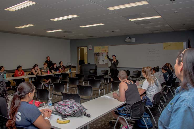 Attendees at Women in the Fire Service event