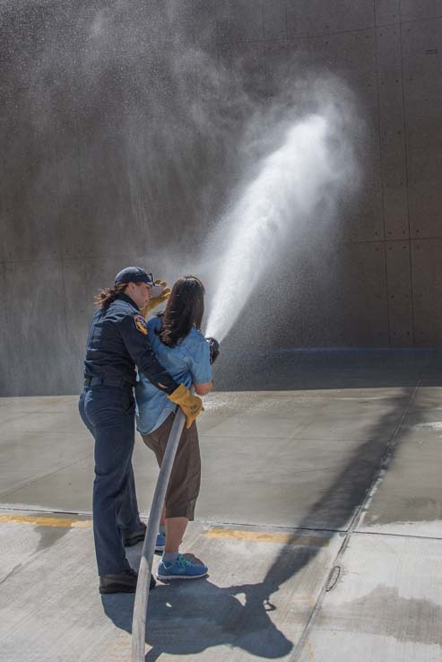 Attendees at Women in the Fire Service event