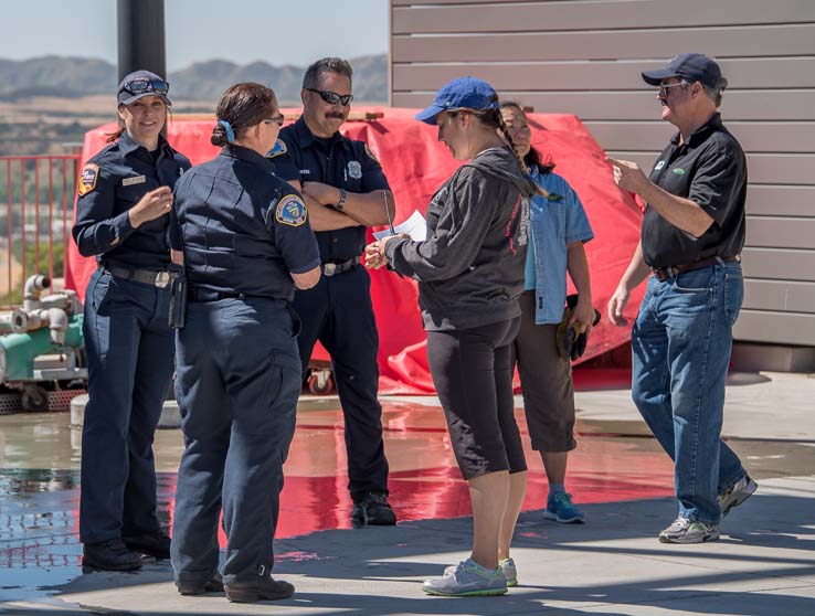 Attendees at Women in the Fire Service event