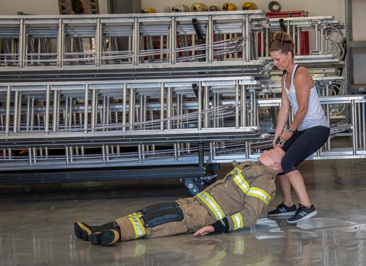 Attendees at Women in the Fire Service event