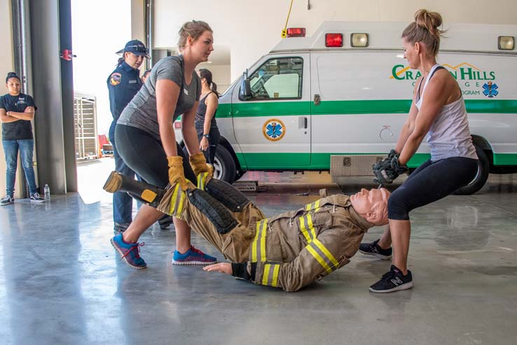 Attendees at Women in the Fire Service event