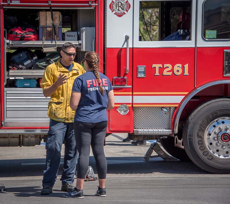 Attendees at Women in the Fire Service event