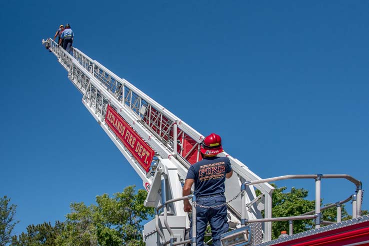 Attendees at Women in the Fire Service event