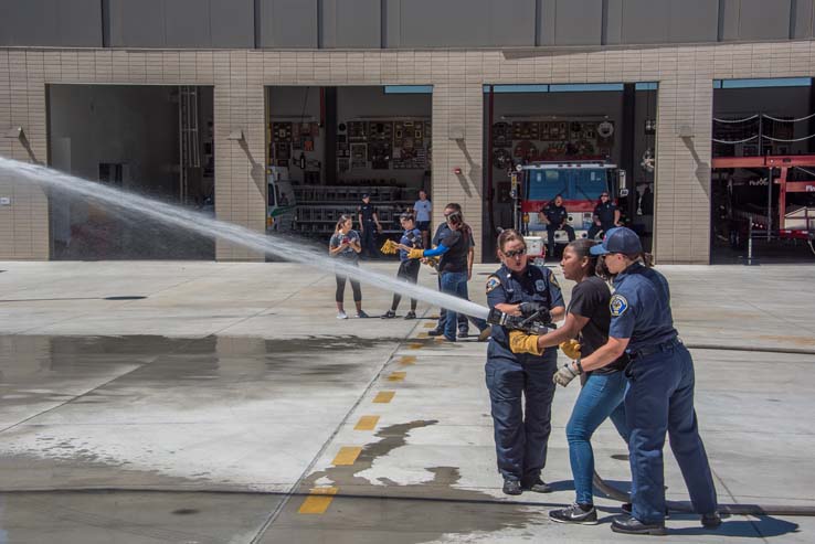 Attendees at Women in the Fire Service event