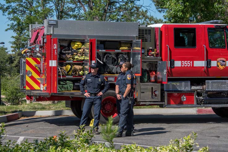 Attendees at Women in the Fire Service event