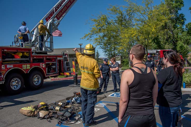 Attendees at Women in the Fire Service event