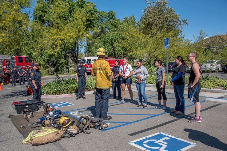 Attendees at Women in the Fire Service event