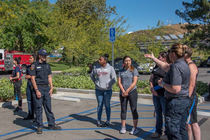 Attendees at Women in the Fire Service event