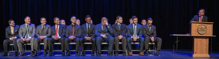 Cadets graduating from Fire Academy