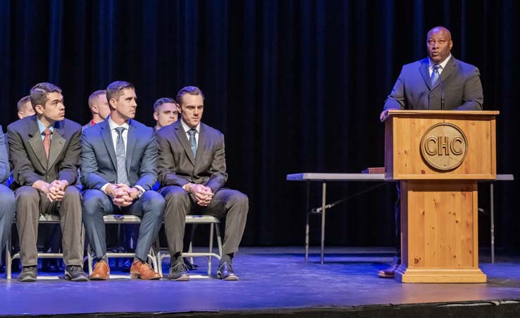 Cadets graduating from Fire Academy