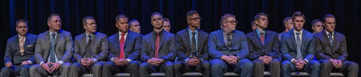 Cadets graduating from Fire Academy