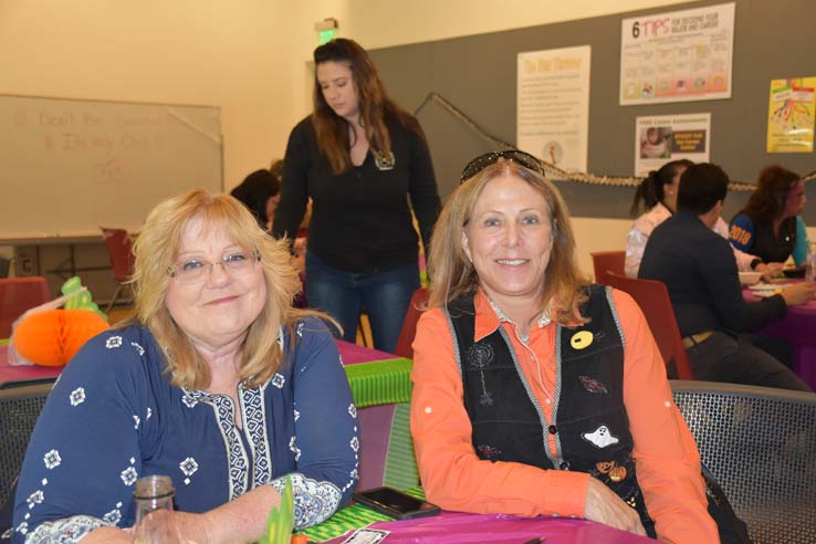 People enjoying the Chili Cook-off