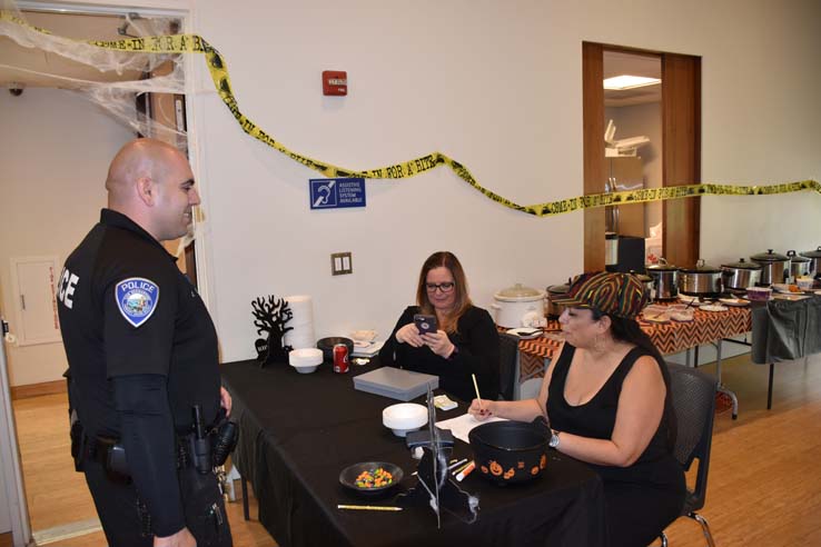 People enjoying the Chili Cook-off