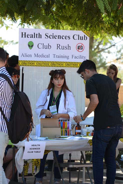 Students enjoying Club Rush.