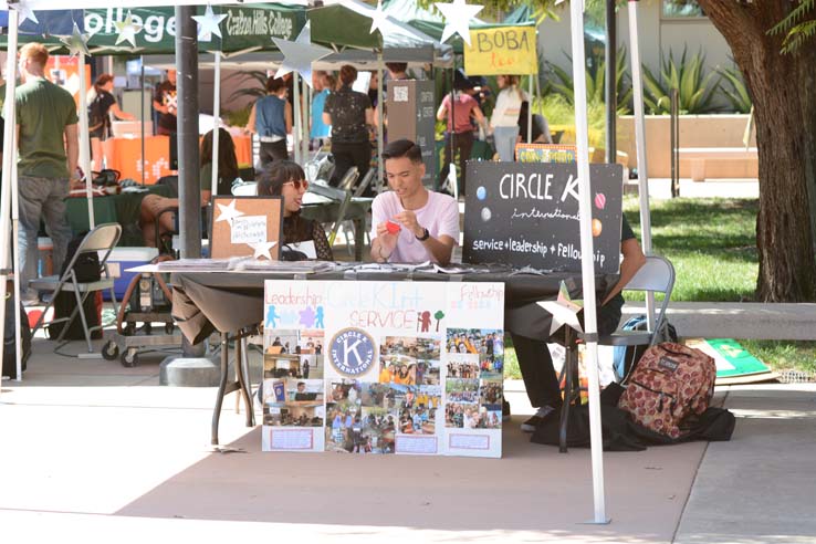 Students enjoying Club Rush.