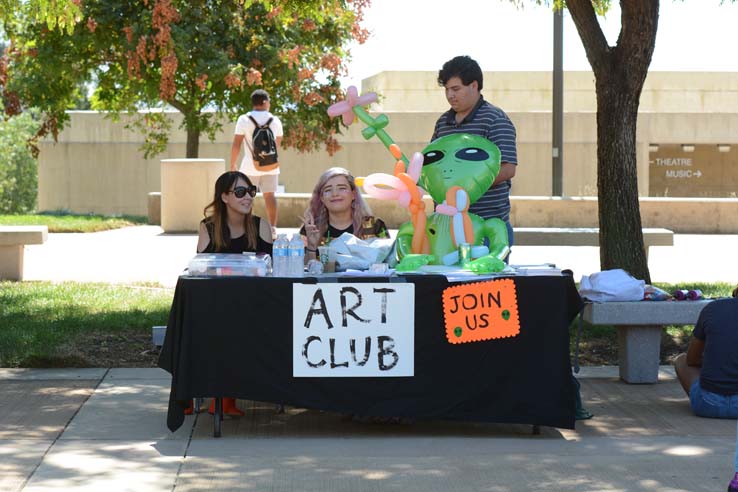 Students enjoying Club Rush.