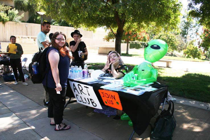 Students enjoying Club Rush.