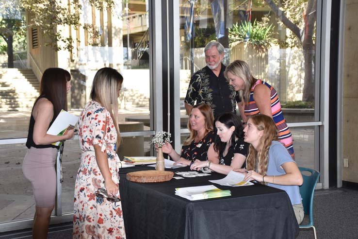 People enjoying the Foundation reception