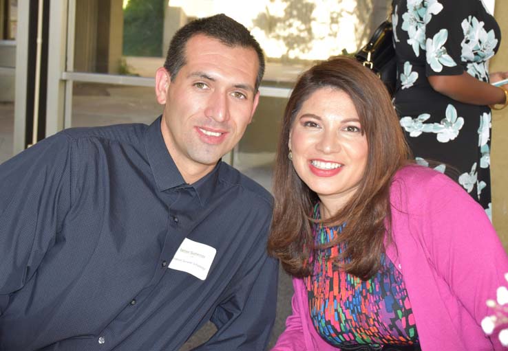 People enjoying the Foundation reception