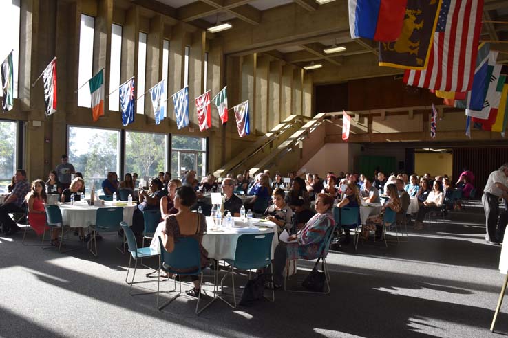 People enjoying the Foundation reception