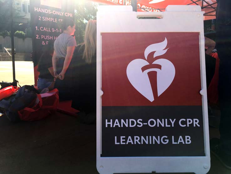 People practicing CPR