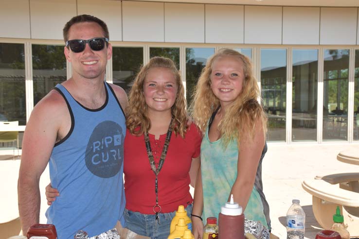 Students enjoying the Roadrunner Rally