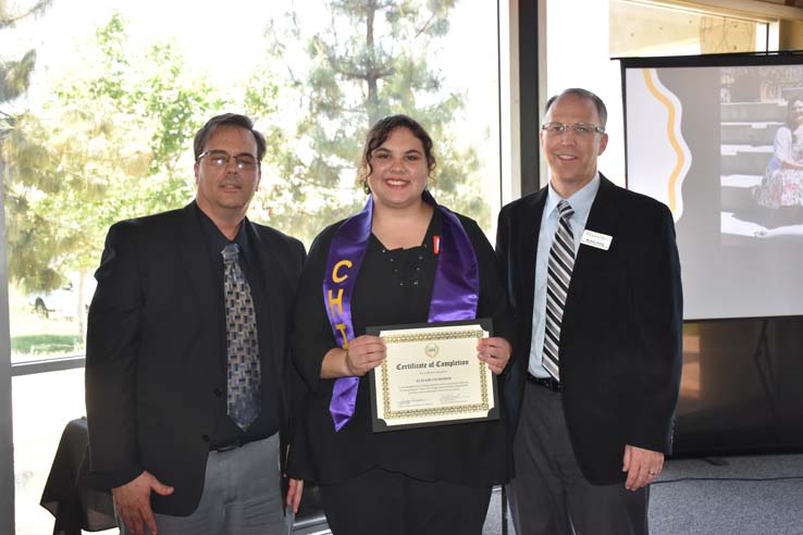 CHC Honors Institute graduates showcase their academic achievements.