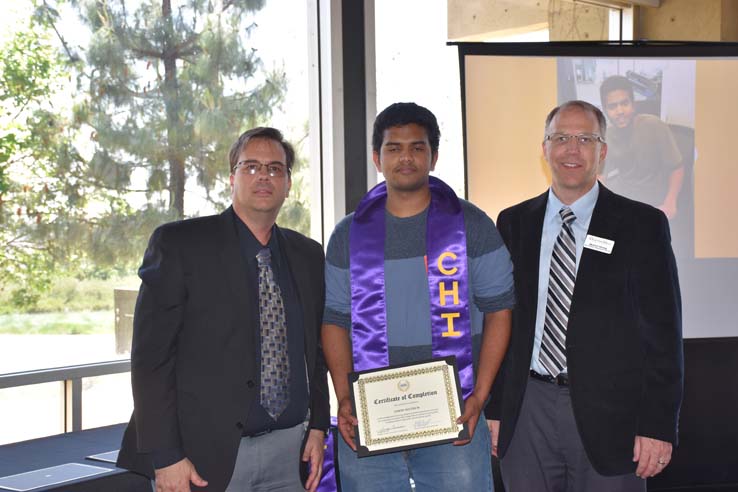 CHC Honors Institute graduates showcase their academic achievements.