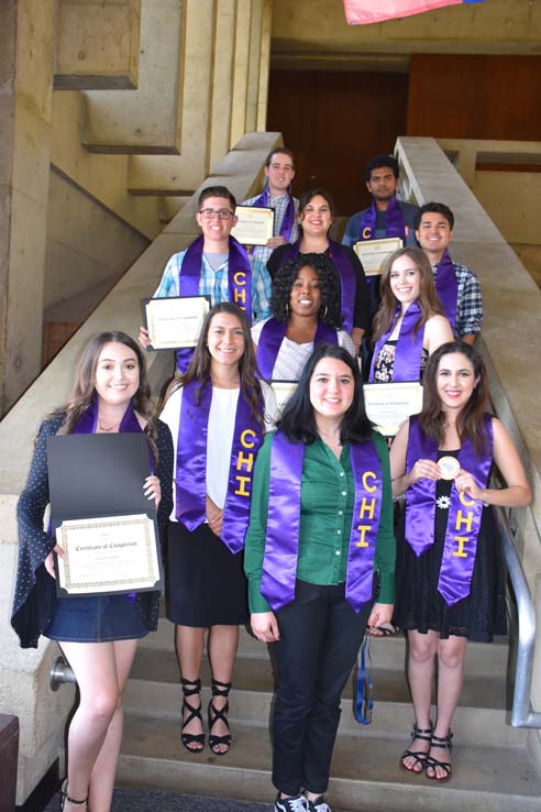 CHC Honors Institute graduates showcase their academic achievements.