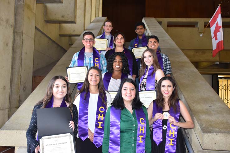 CHC Honors Institute graduates showcase their academic achievements.