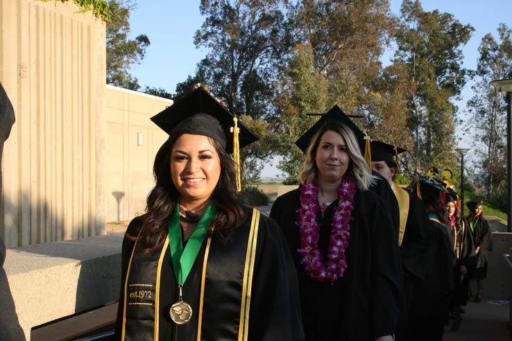 Students at Commencement 2018