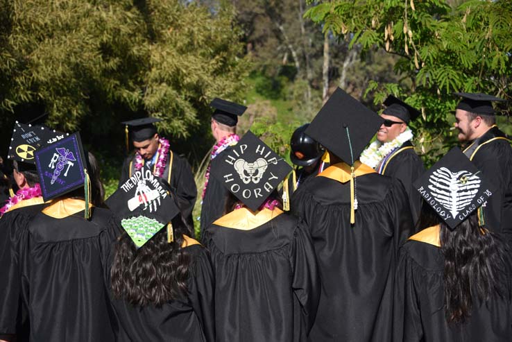 Students at Commencement 2018