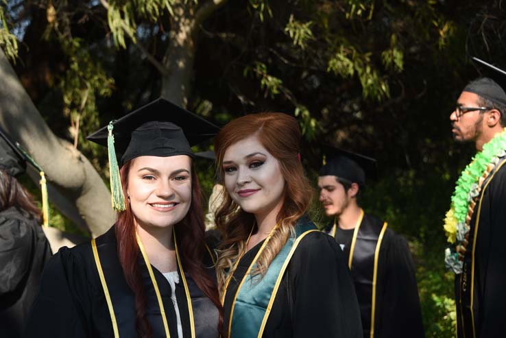 Students at Commencement 2018