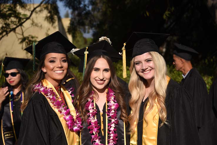 Students at Commencement 2018