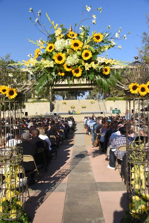 Students at Commencement 2018