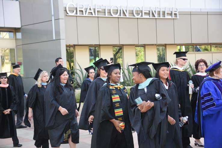 Students at Commencement 2018