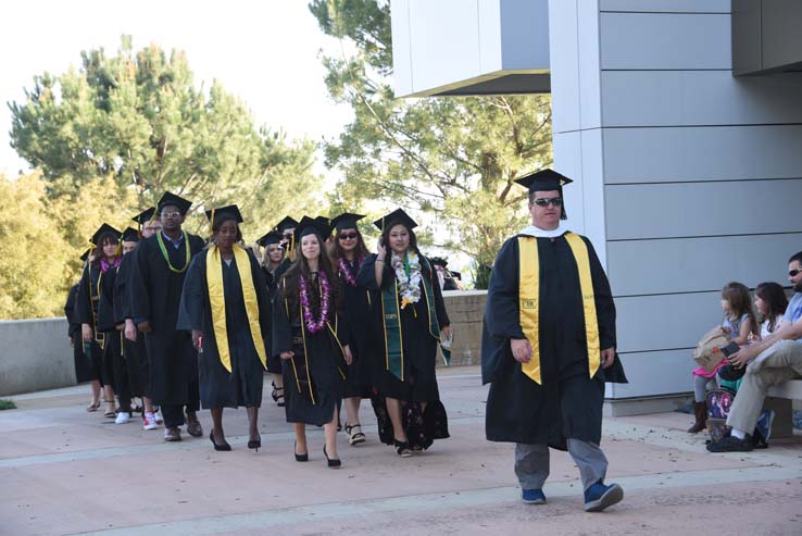 Students at Commencement 2018