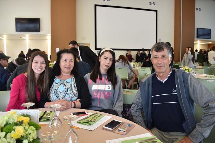 Students enjoying the Grad Breakfast